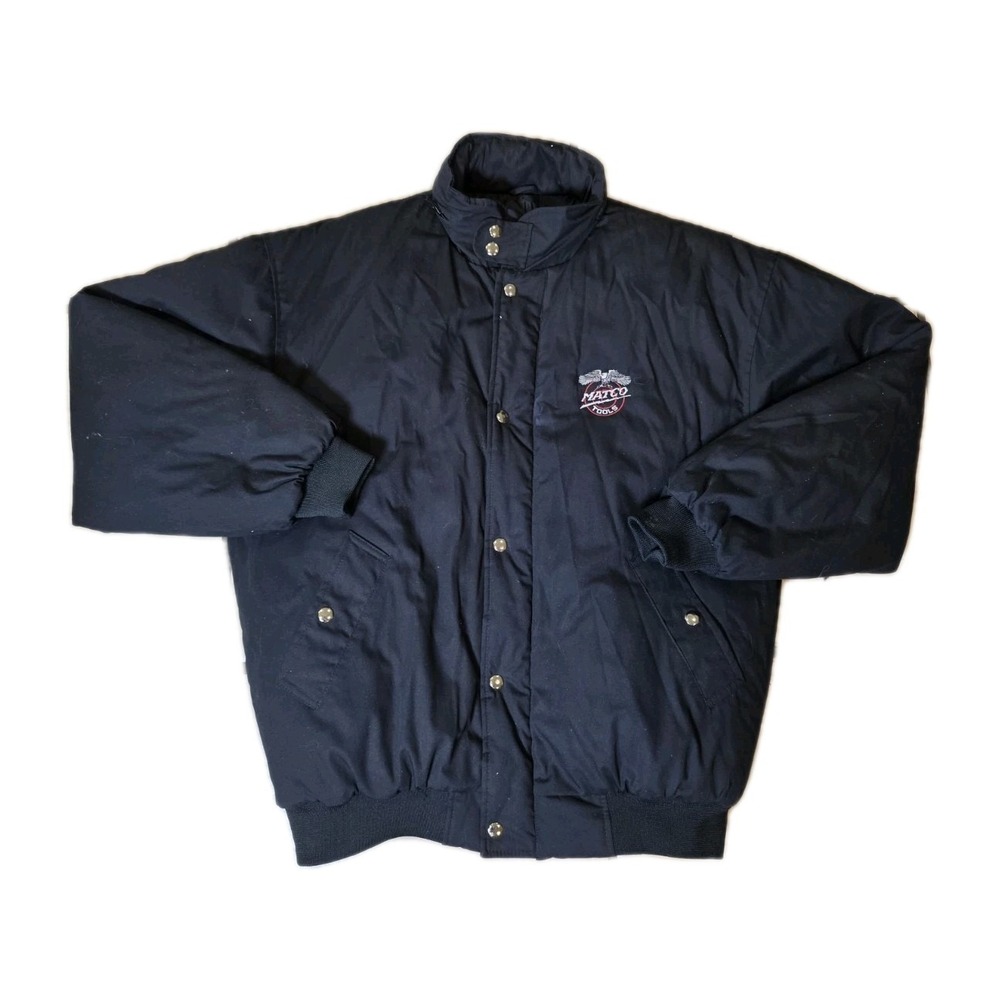 Vintage MATCO Tools Work Jacket Girard Insulated Black Carhartt Style L